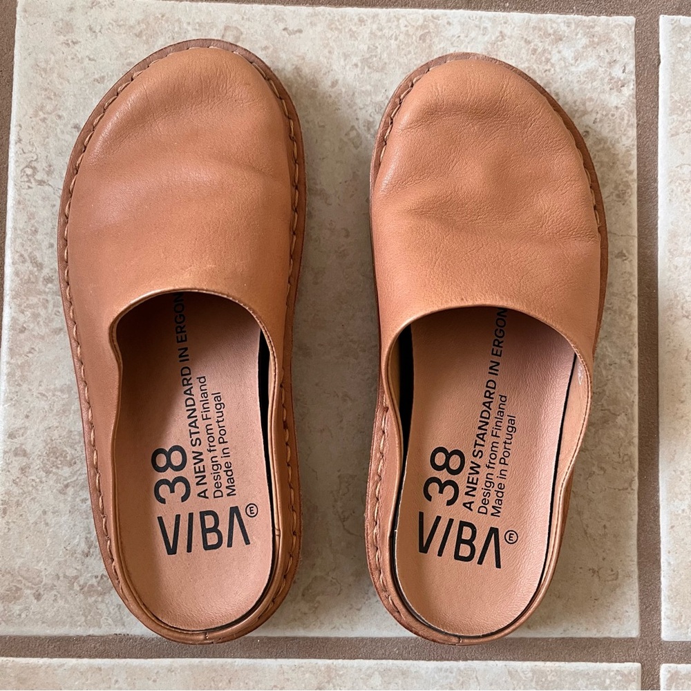 Vibae Viba Roma Leather Slippers Shoes